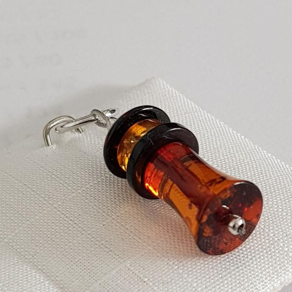 Naturbernstein Anhänger Leuchtturm